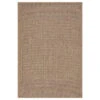 Plain Jute Brown Living Room Rug - Saule