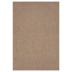Plain Jute Brown Living Room Rug - Saule