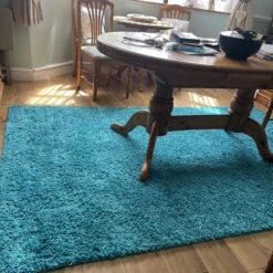 Super Soft Teal Blue Shaggy Rug -Carpet Discount Store 6b3439bf f5ba 4784 bf5c 0bf667f0df1f