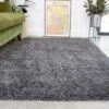 Super Soft Luxury Grey Shaggy Rug