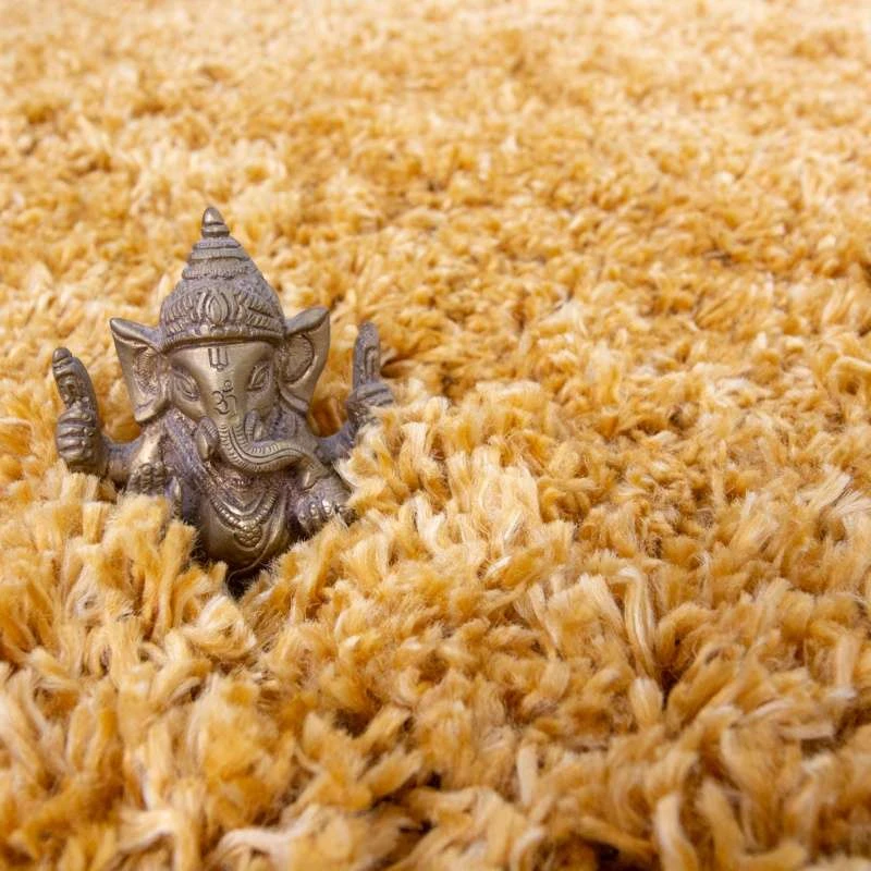 Super Soft Luxury Yellow Shaggy Runner Rug 3 Super Soft Luxury Yellow Shaggy Runner Rug - Image 3