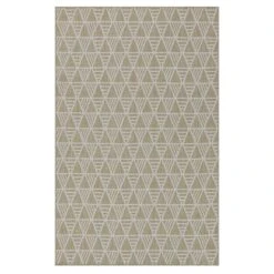 Cream Geometric Area Rug - Banyan