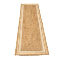 Natural Bordered Jute Rug - Laurel -Carpet Discount Store Braided jute laurel 01841