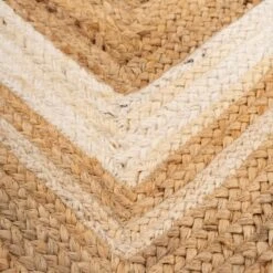 Natural Bordered Jute Rug - Laurel -Carpet Discount Store Braided jute laurel 02038