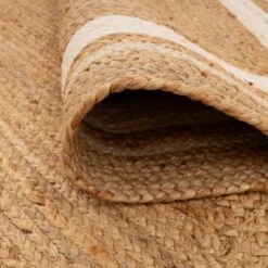 Natural Bordered Jute Rug - Laurel -Carpet Discount Store Braided jute laurel 02044