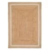 Natural Bordered Jute Rug - Laurel