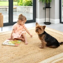 Natural Bordered Jute Rug - Laurel -Carpet Discount Store Braided jute laurel 5 copy