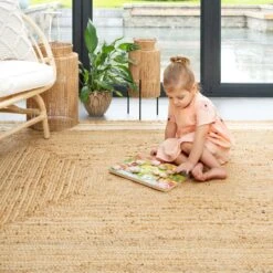 Natural Bordered Jute Rug - Laurel -Carpet Discount Store Braided jute laurel 9 copy