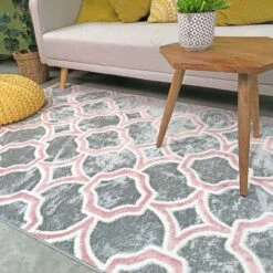 Modern Grey Blush Trellis Runner Rug 9 Modern Grey Blush Trellis Runner Rug -Carpet Discount Store ENZO 20RUNNER 201A 20 50 5B3 5D