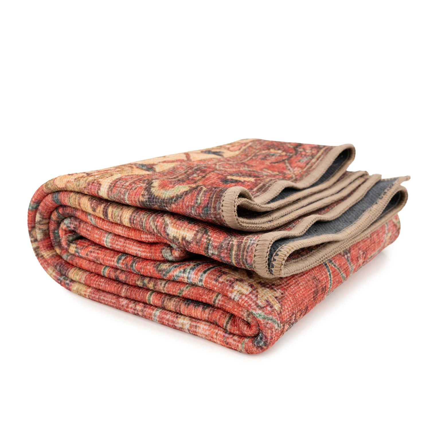 Kashan Washable Terracotta Rug - Viv 11 Kashan Washable Terracotta Rug - Viv - Image 11