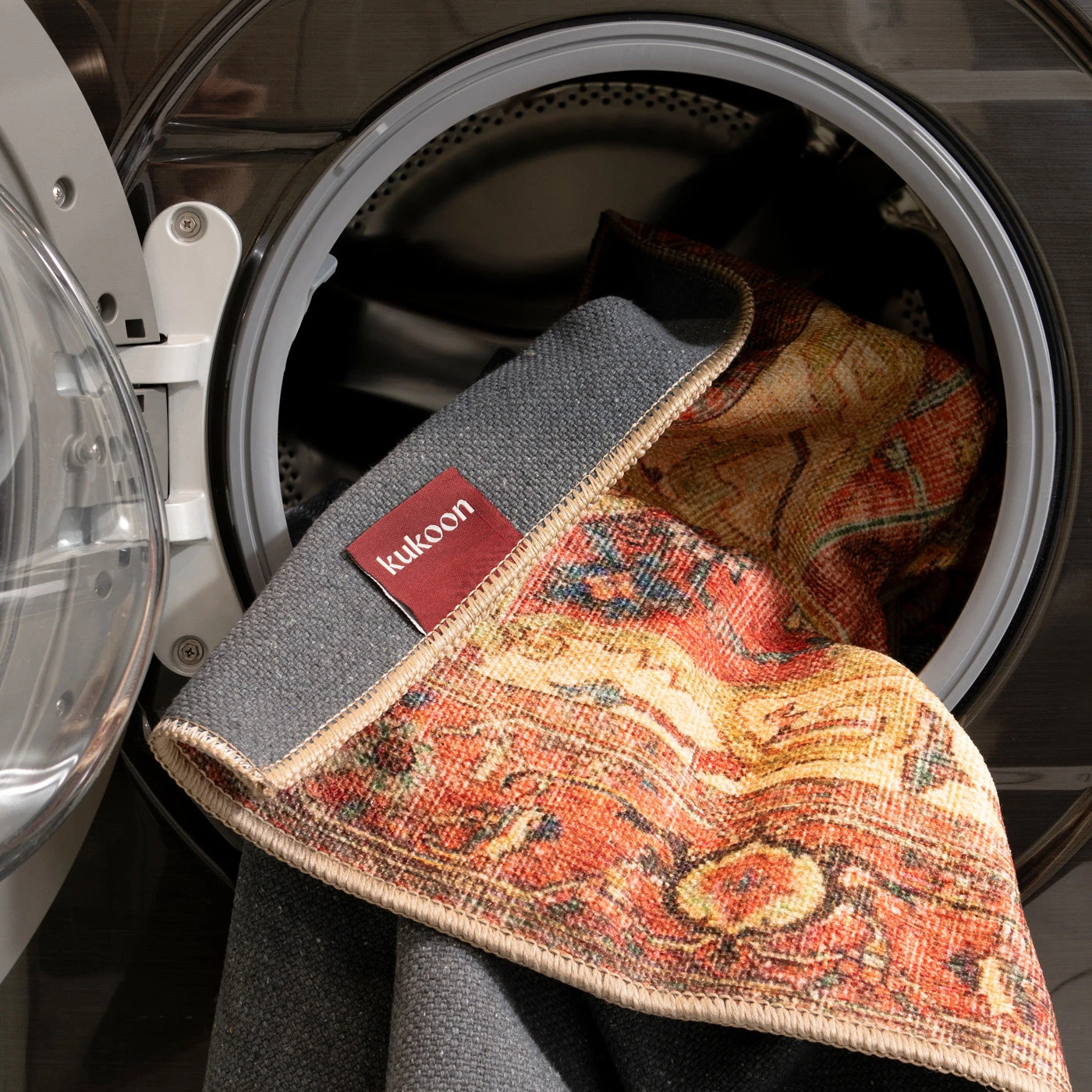 Washable Red Kazak Style Runner - Rudd 11 Washable Red Kazak Style Runner - Rudd - Image 11