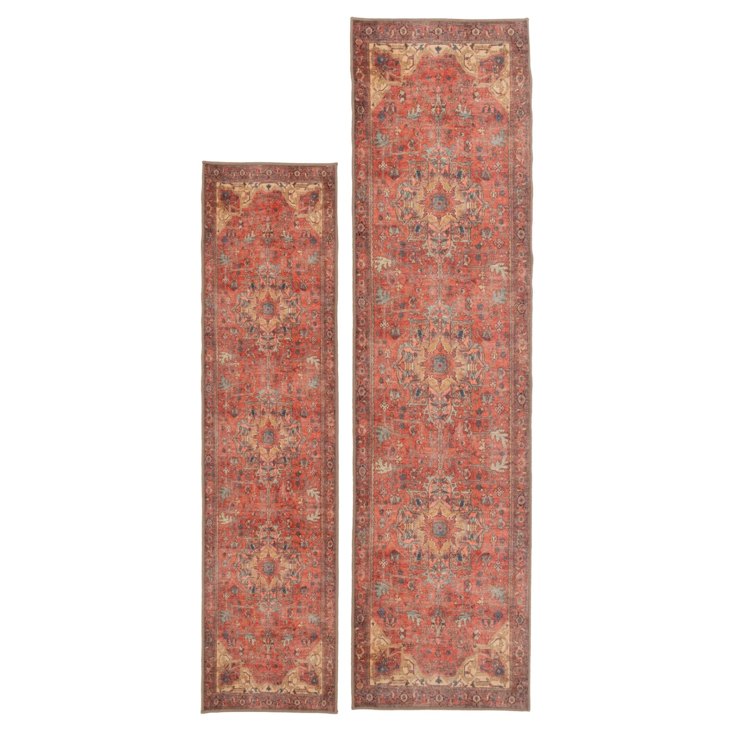 Kashan Washable Terracotta Rug - Viv 17 Kashan Washable Terracotta Rug - Viv - Image 17