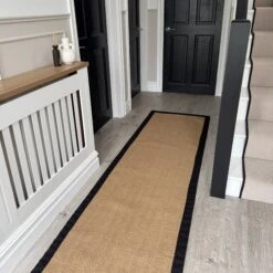 Black Border Jute Runner Rug - Juliette Black -Carpet Discount Store IMG 2434 1