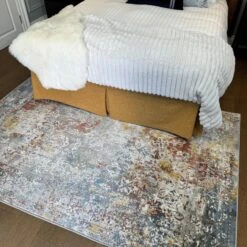 Rustic Colourful Boho Area Rug - Aiyana 13 Rustic Colourful Boho Area Rug - Aiyana -Carpet Discount Store IMG 4118