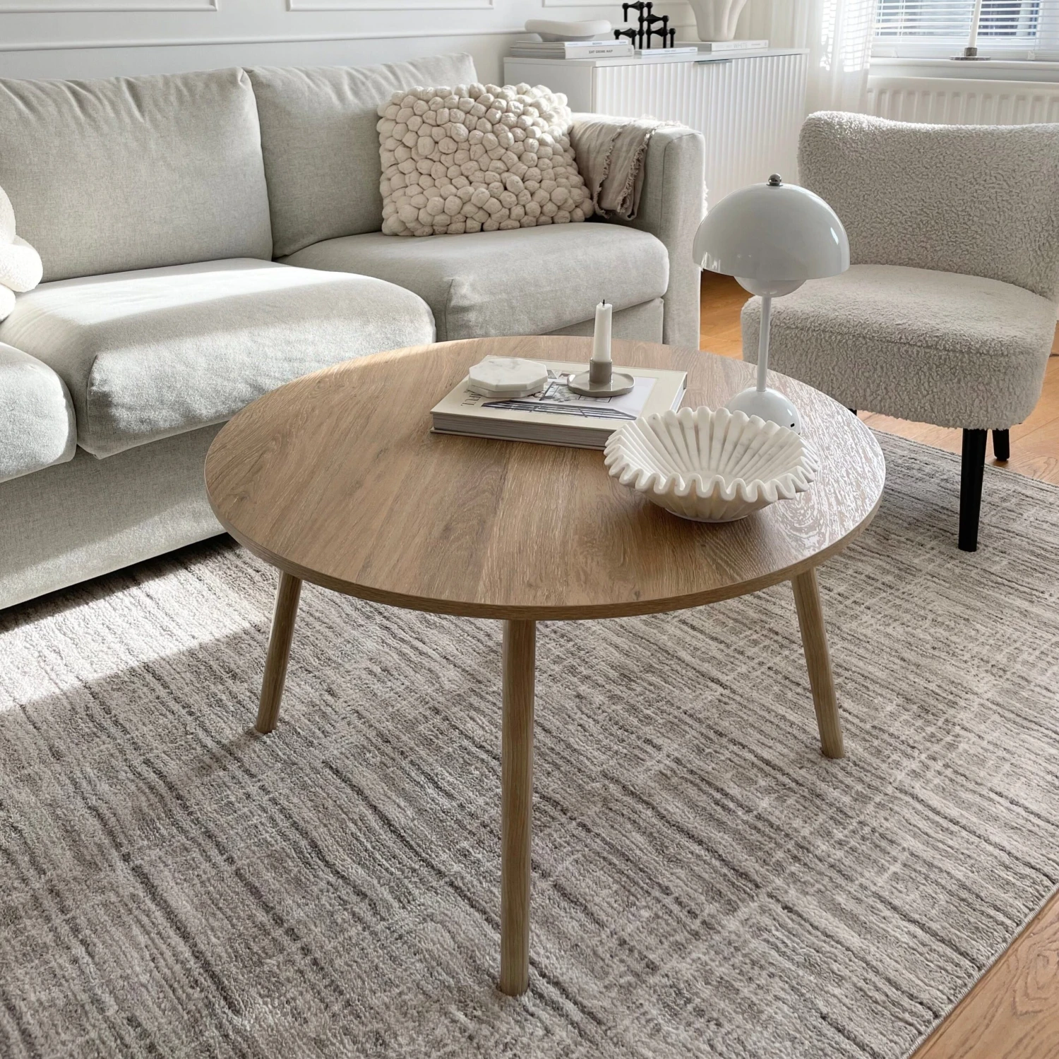 Subtle Beige Geometric Area Rug - Noah 5 Subtle Beige Geometric Area Rug - Noah - Image 5