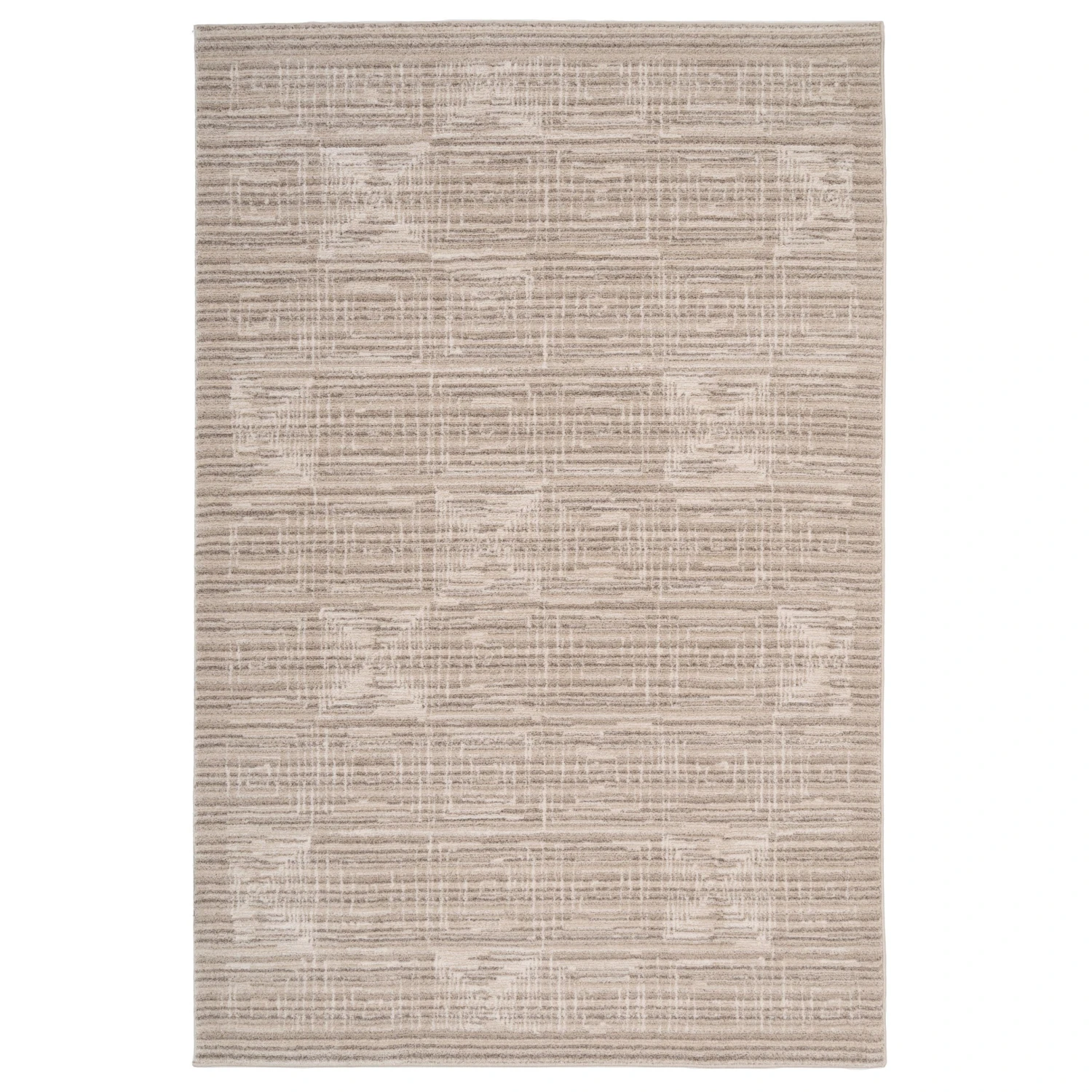 Subtle Beige Geometric Area Rug - Noah 1 Subtle Beige Geometric Area Rug - Noah