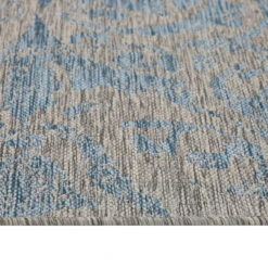 Aqua Flatweave Outdoor Rug - Lanark -Carpet Discount Store Lanark Blue 01075A SAI SILVERAQUA13 5018 SILVER 3