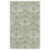 Green Floral Motif Outdoor Rug - Lanark