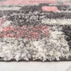 Retro Pink Mottled Shaggy Hall Runner Rug -Carpet Discount Store MURANO 20SHAGGY 20RUG 20234 20 68 5B2 5D