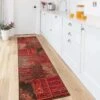 Patchwork Wine Hall Runner Rug