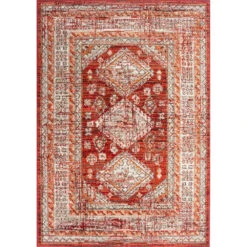 Red Traditional Kilim Living Room Rugs