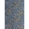 Blue Ochre Mottled Shaggy Rug