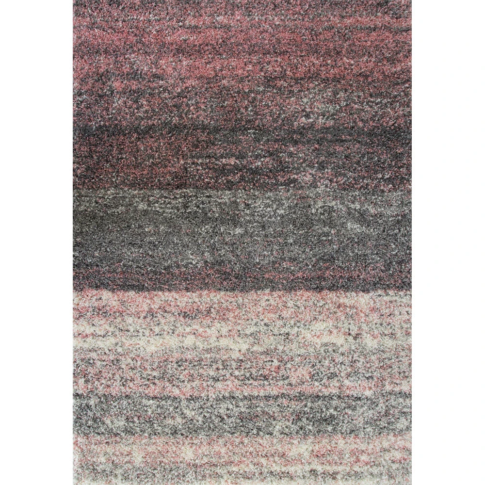 Blush Pink Stripe Shaggy Rug 1 Blush Pink Stripe Shaggy Rug