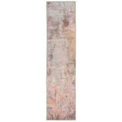 Flatwoven Washable Distressed Multicolour Runner - Carrie