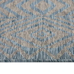 Light Blue Flatweave Indoor Outdoor Rug - Ruskin -Carpet Discount Store Ruskin Blue 01065A SAI AQUASILVER31 5020 AQUA 3
