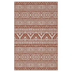 Dark Terra Flatweave Indoor Outdoor Rug - Ruskin