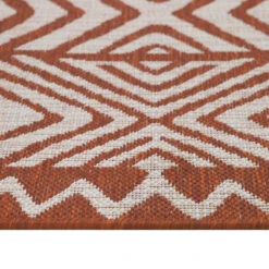 Dark Terra Flatweave Indoor Outdoor Rug - Ruskin -Carpet Discount Store Ruskin Rust 01065A SAN TERRAWEISS31 5010 TERRA 3 copy