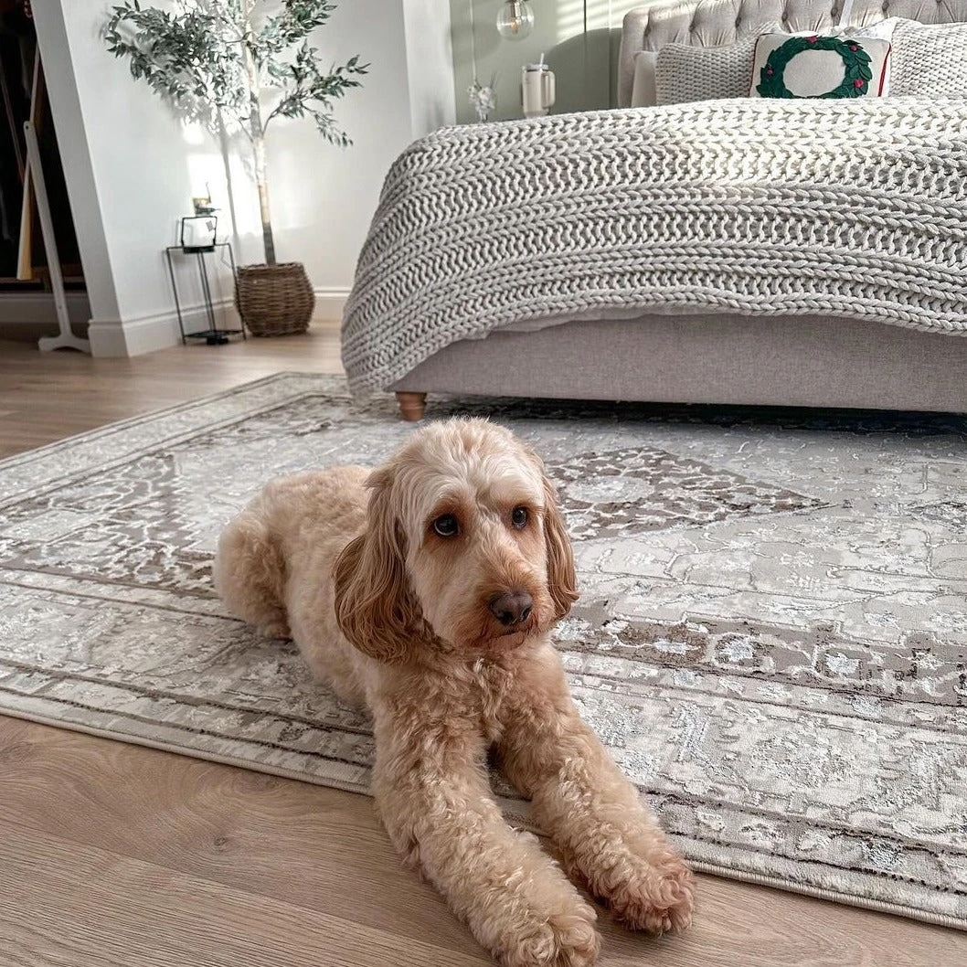 Cream Beige Medallion Runner - Artha 3 Cream Beige Medallion Runner - Artha - Image 3