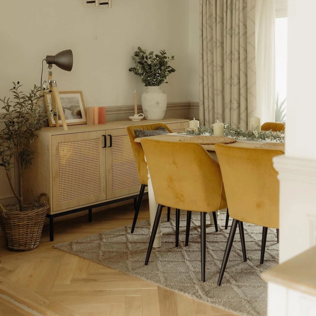 Handmade Beige Trellis Wool Area Rug - Diamond 3 Handmade Beige Trellis Wool Area Rug - Diamond - Image 3