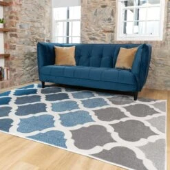 Fresh Trellis Blue Living Runner Rug 8 Fresh Trellis Blue Living Runner Rug -Carpet Discount Store Topaz 20carved 20soft 20living 20room 20rug 20 159 5B2 5D