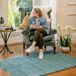 Duck Egg Shaggy Rug -Carpet Discount Store Vancouver Duck egg Room web 1