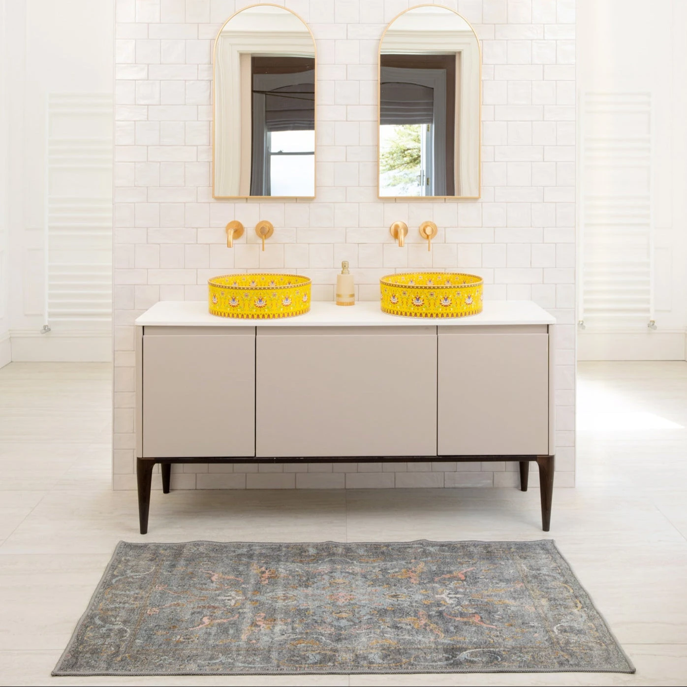 Soft Washable Blue Bathroom Mat - Clara 2 Soft Washable Blue Bathroom Mat - Clara - Image 2