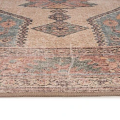 Soft Washable Multicolour Moroccan Rug - Coralie -Carpet Discount Store Washable Coralie detail 03