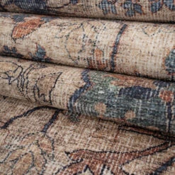 Soft Washable Blue Regency Runner - Dorothea 11 Soft Washable Blue Regency Runner - Dorothea -Carpet Discount Store Washable Dorothea detail 15 2