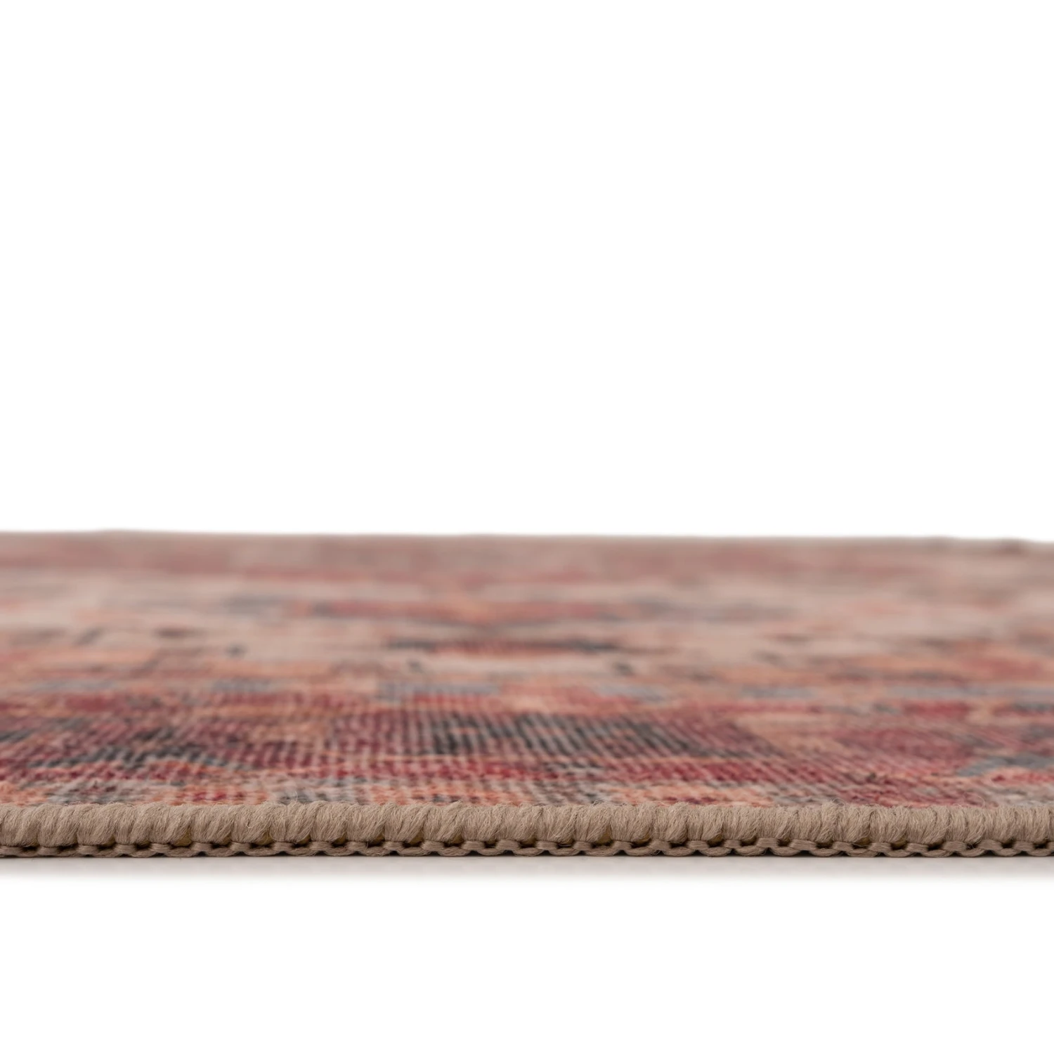 Soft Washable Red Antique Doormat - Eliza 5 Soft Washable Red Antique Doormat - Eliza - Image 5