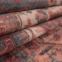 Soft Washable Red Antique Runner - Eliza -Carpet Discount Store Washable Eliza detail 22 2