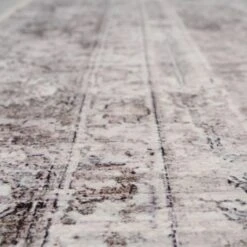 Soft Washable Vintage Greige Runner - Elsie -Carpet Discount Store Washable Elsie detail 12 1