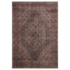 Soft Washable Brown Traditional Rug - Mabel
