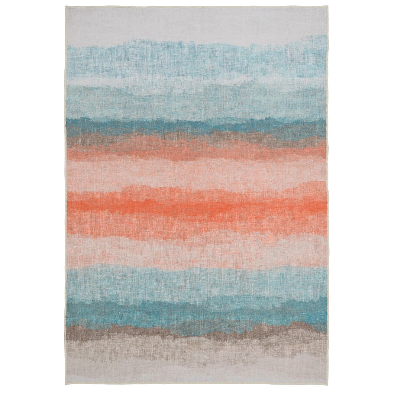 Soft Washable Multicolour Abstract Rug - Solene 1 Soft Washable Multicolour Abstract Rug - Solene