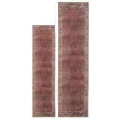 Soft Washable Red Vintage Runner - Violet 15 Soft Washable Red Vintage Runner - Violet -Carpet Discount Store Washable Violet Overhead RR RRL SQ