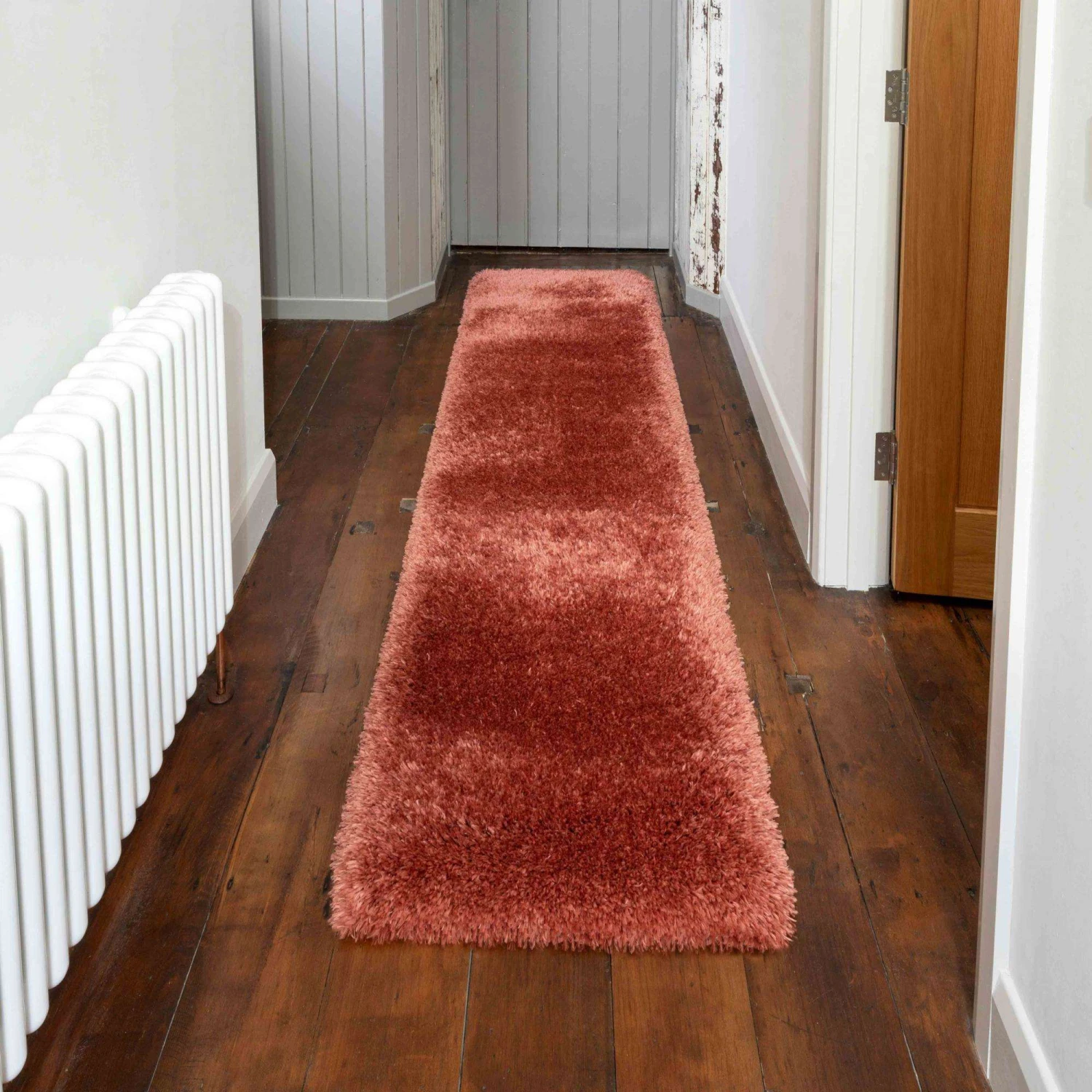 Deluxe Thick Soft Terracotta Shaggy Hall Runner Rug 3 Deluxe Thick Soft Terracotta Shaggy Hall Runner Rug - Image 3