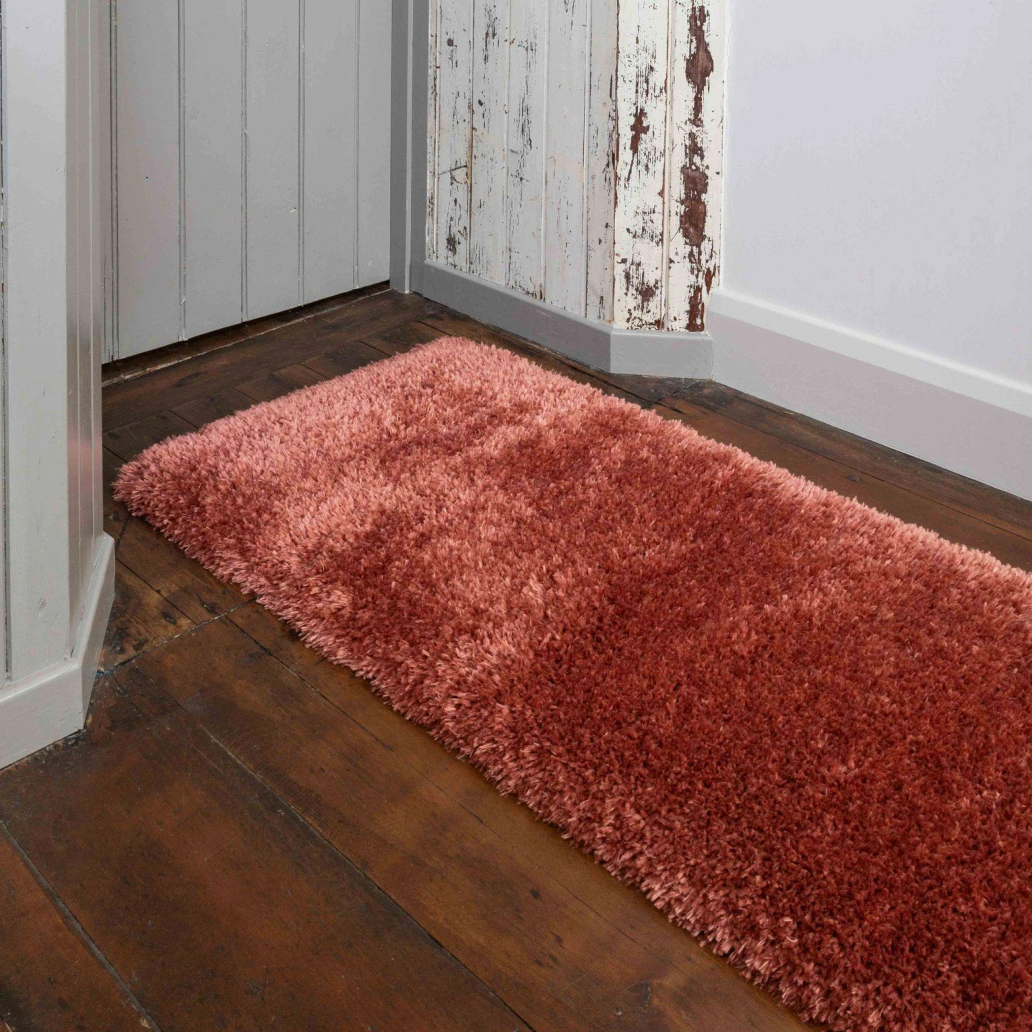 Deluxe Thick Soft Terracotta Shaggy Hall Runner Rug 6 Deluxe Thick Soft Terracotta Shaggy Hall Runner Rug - Image 6