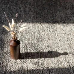 Abstract Textured Flatweave Area Indoor Outdoor Rug - Pavillion -Carpet Discount Store abstract grey 1774 5B5 5D