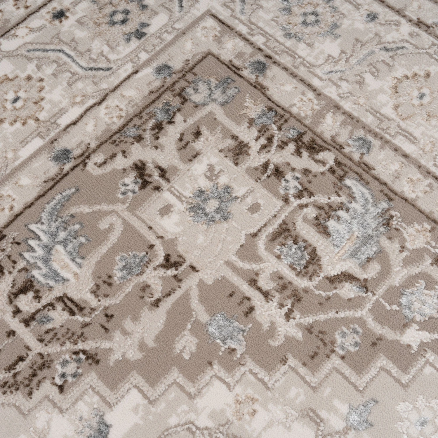 Cream Beige Medallion Runner - Artha 8 Cream Beige Medallion Runner - Artha - Image 8