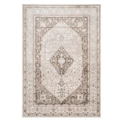 Cream Beige Medallion Rug - Artha