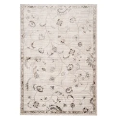 Beige Floral Vine Rug - Lata
